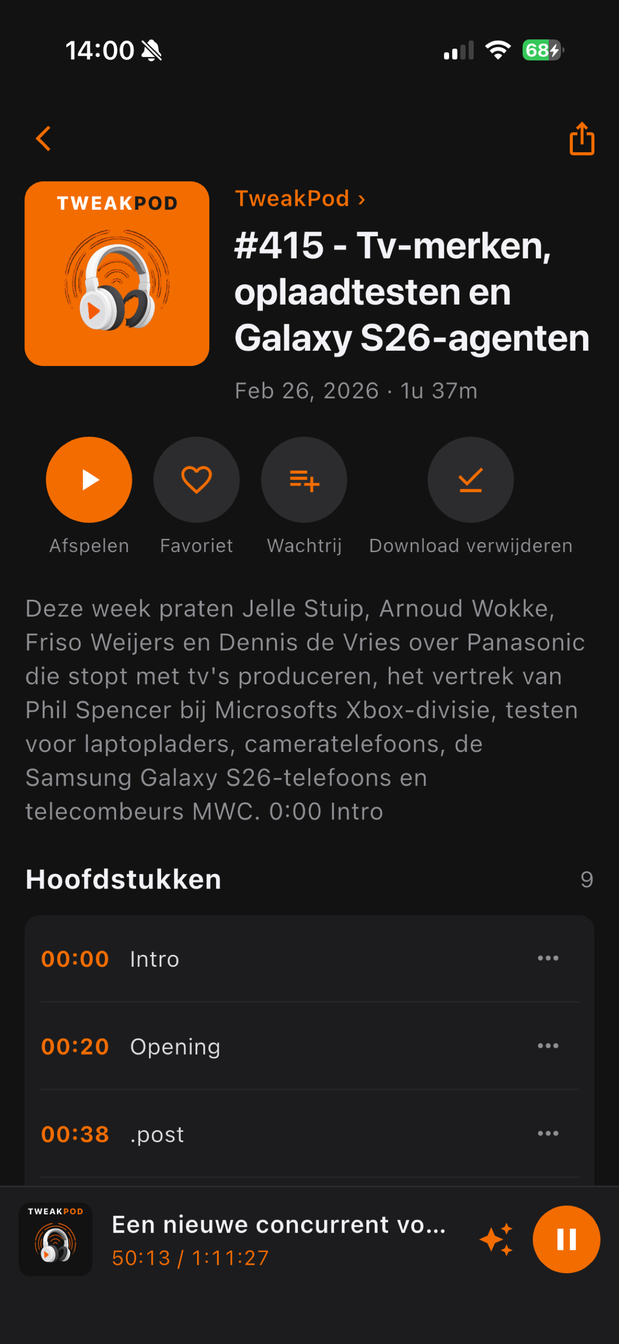 Afleveringdetails